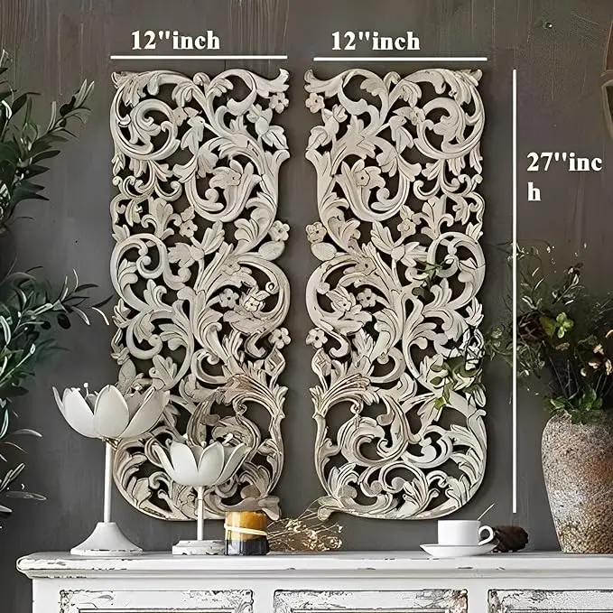 Wooden Wall Art ZigZag Decorative Panel Picture Wall Decor Wood Home Decor Figure Ornament Hanging