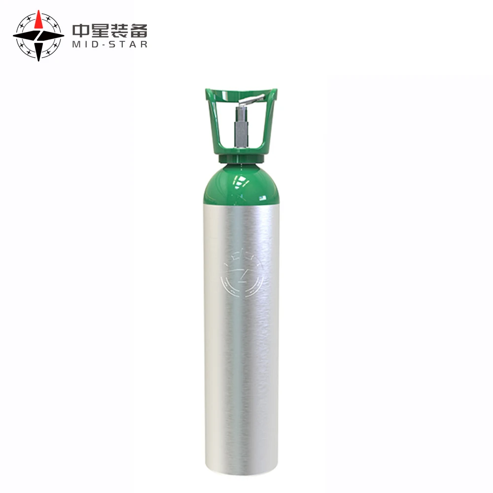 Customized Aluminium Oxygen Gas Cylinder Good Price 2.8L 4.6L 8L Portable Oxygen Tank DOT ME Medical