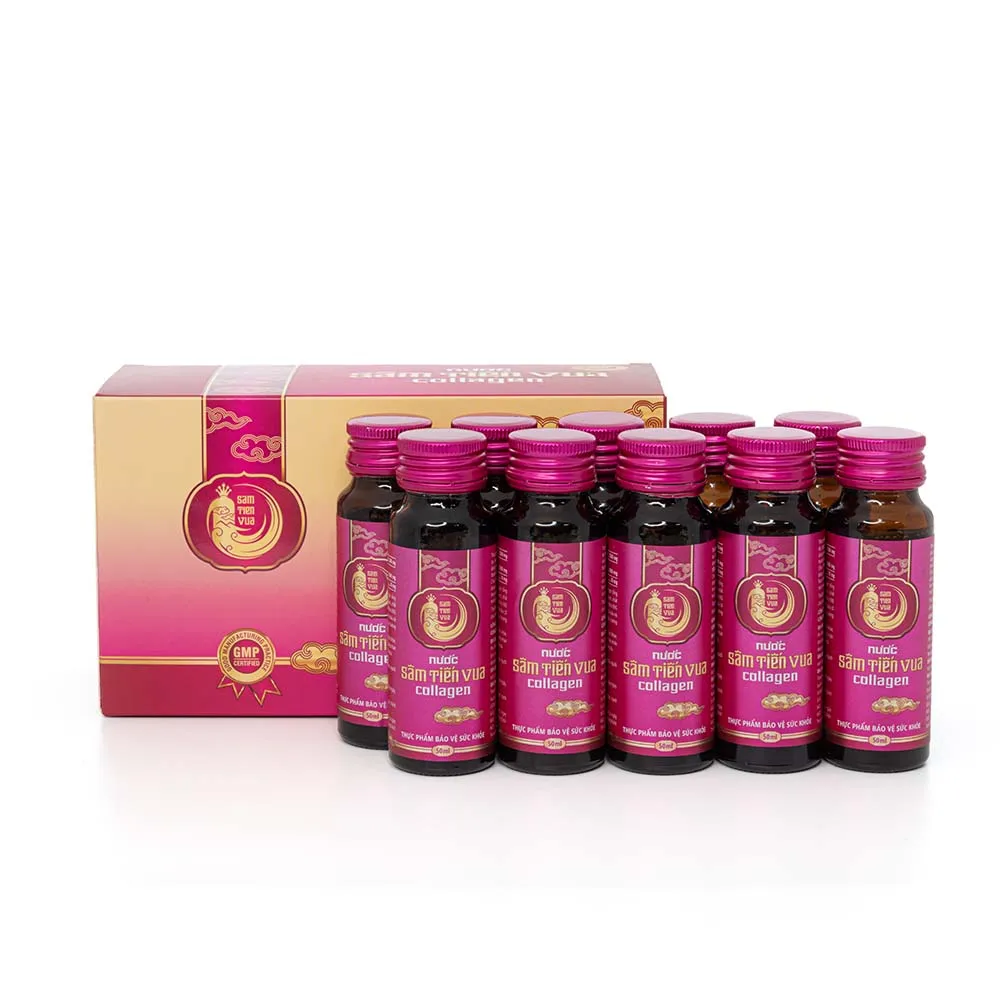 High Quality Instant Vitamin Drink Tien Vua Ginseng Collagen Water Top Selling Vitamin Herbal Supplements Ready To Ship From Vie