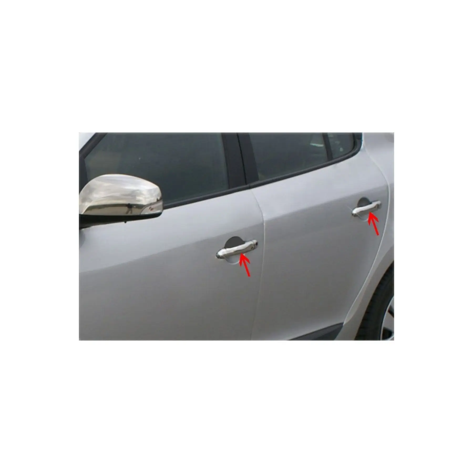 Renault Megane 3 2010-2016 совместимая хромированная дверная ручка-4 двери