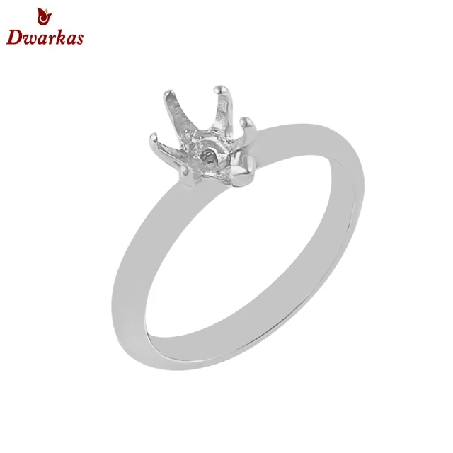 Custom wholesale fashion mountain ring 925 sterling silver handmade prong setting semi mount rings ready stock wholesale