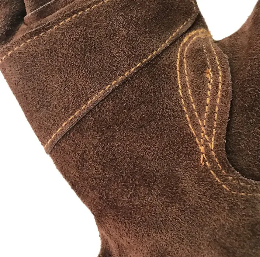 Safety glov manufacturer split leather palm leather work glov