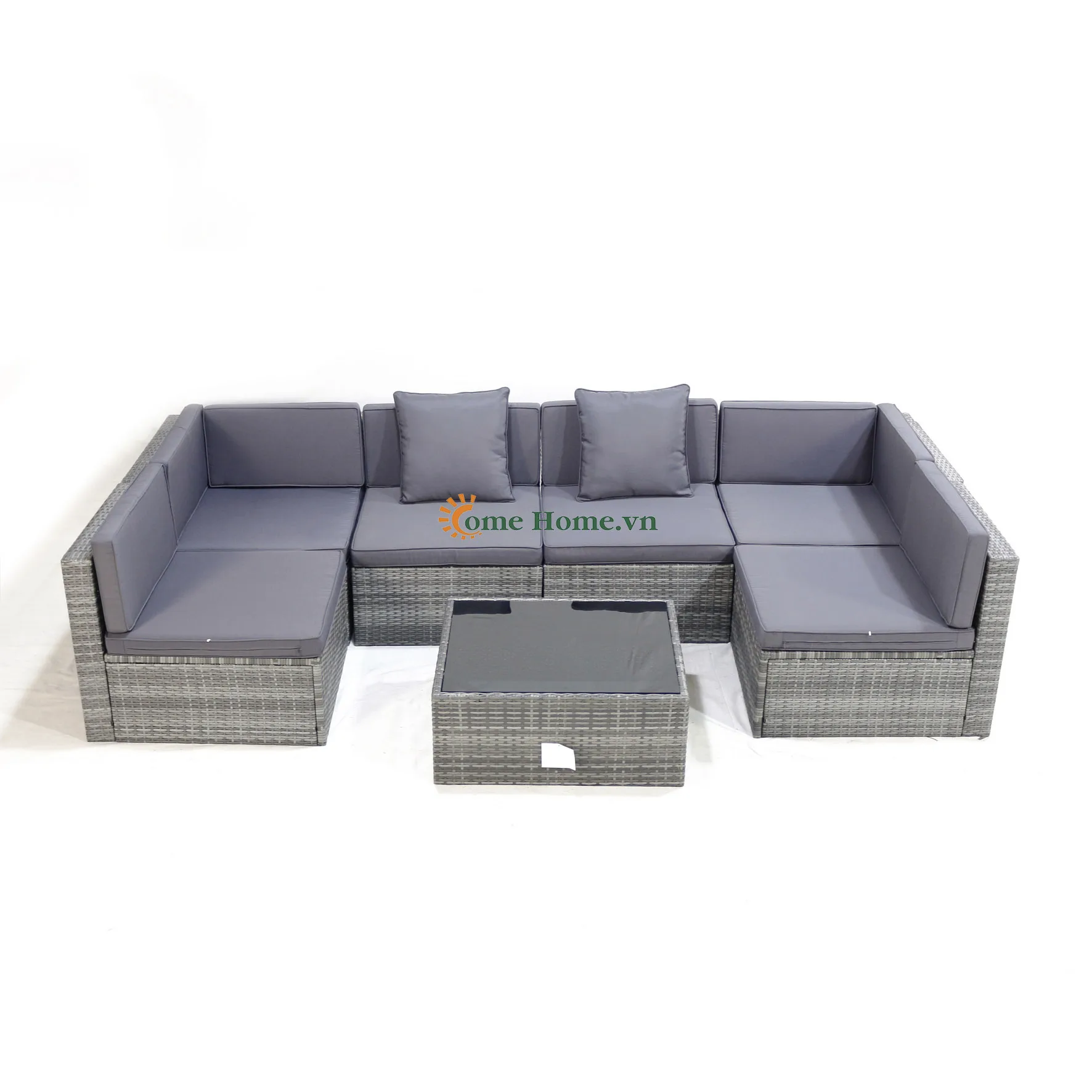 CH Factory - Modern Rattan Furniture Sofa Set for Elegant Outdoor Areas and Living room