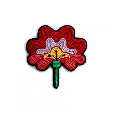 new fashion  hand embroidery bullion wire brooch HAND  fashion brooch custom made jacket patches Chair pin