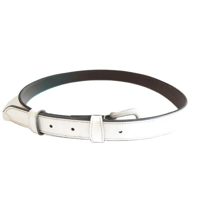 Export Quality Real White Patent Belts in Cheap Price