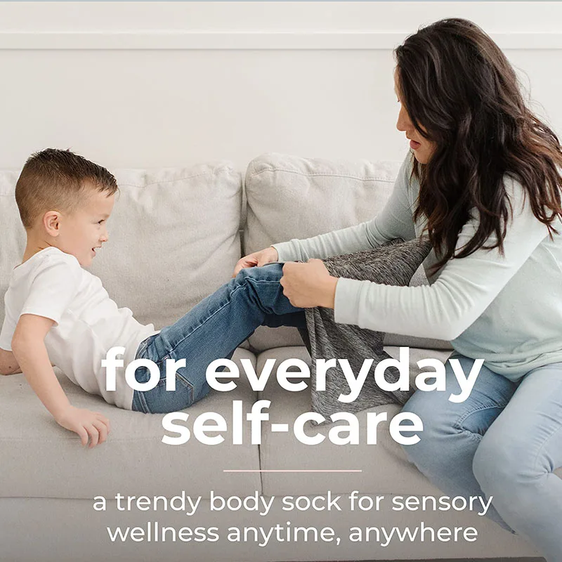 Factory Custom Sensory Body Sock Bag For Kids Autism Compression Body Sack Autistic Children Seamless Sensory Cloth Fidget Toy