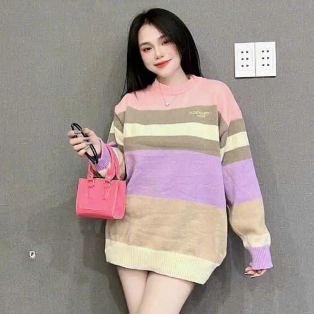 2023 Autumn New Arrivals Women Fashion Design Long Sleeve Pullover Knitted Cardigan Top