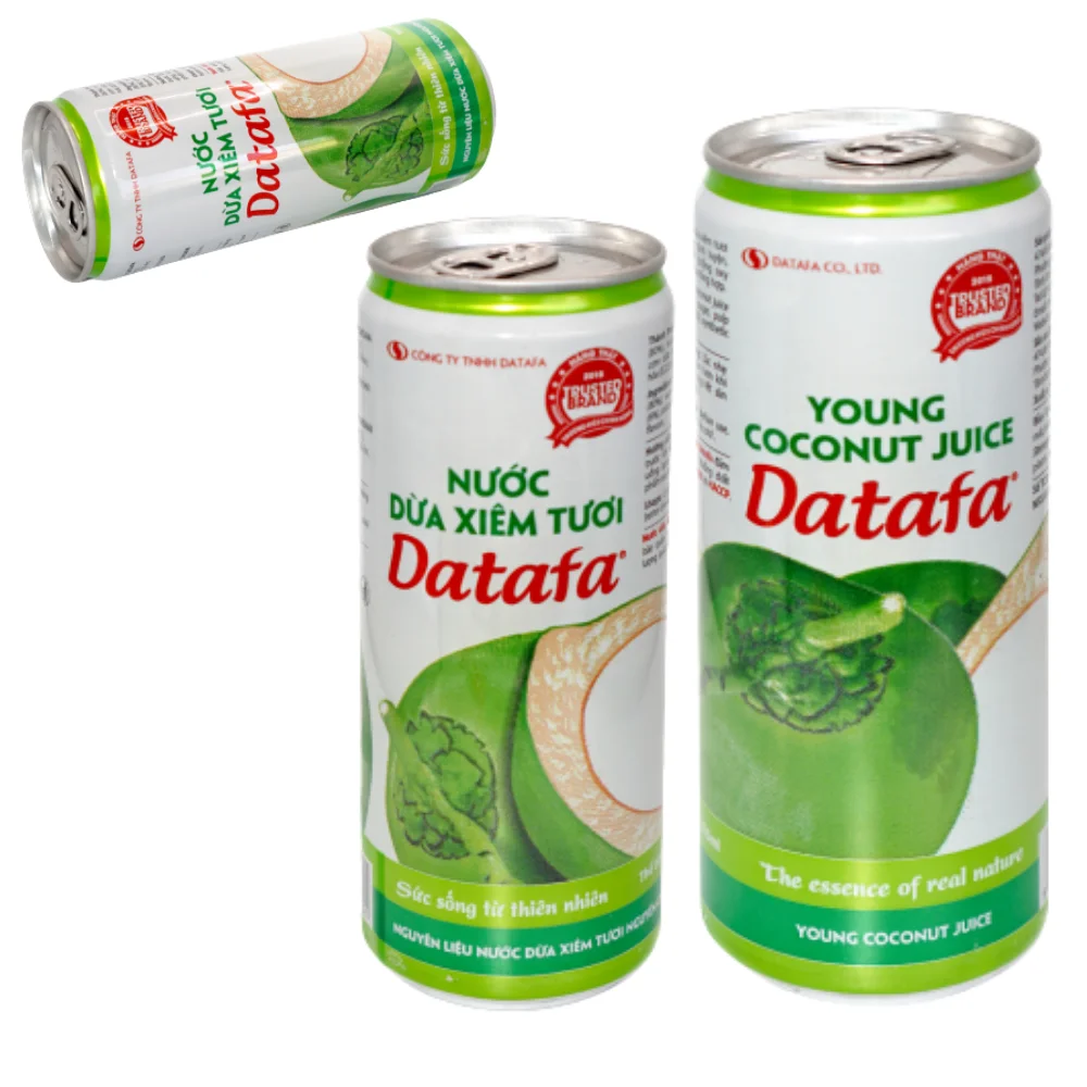 High Quality DATAFA Young Coconut Juice Fresh Coconut Including Coconut Pulp Free Sample From Viet Nam Manufactory Hot Product
