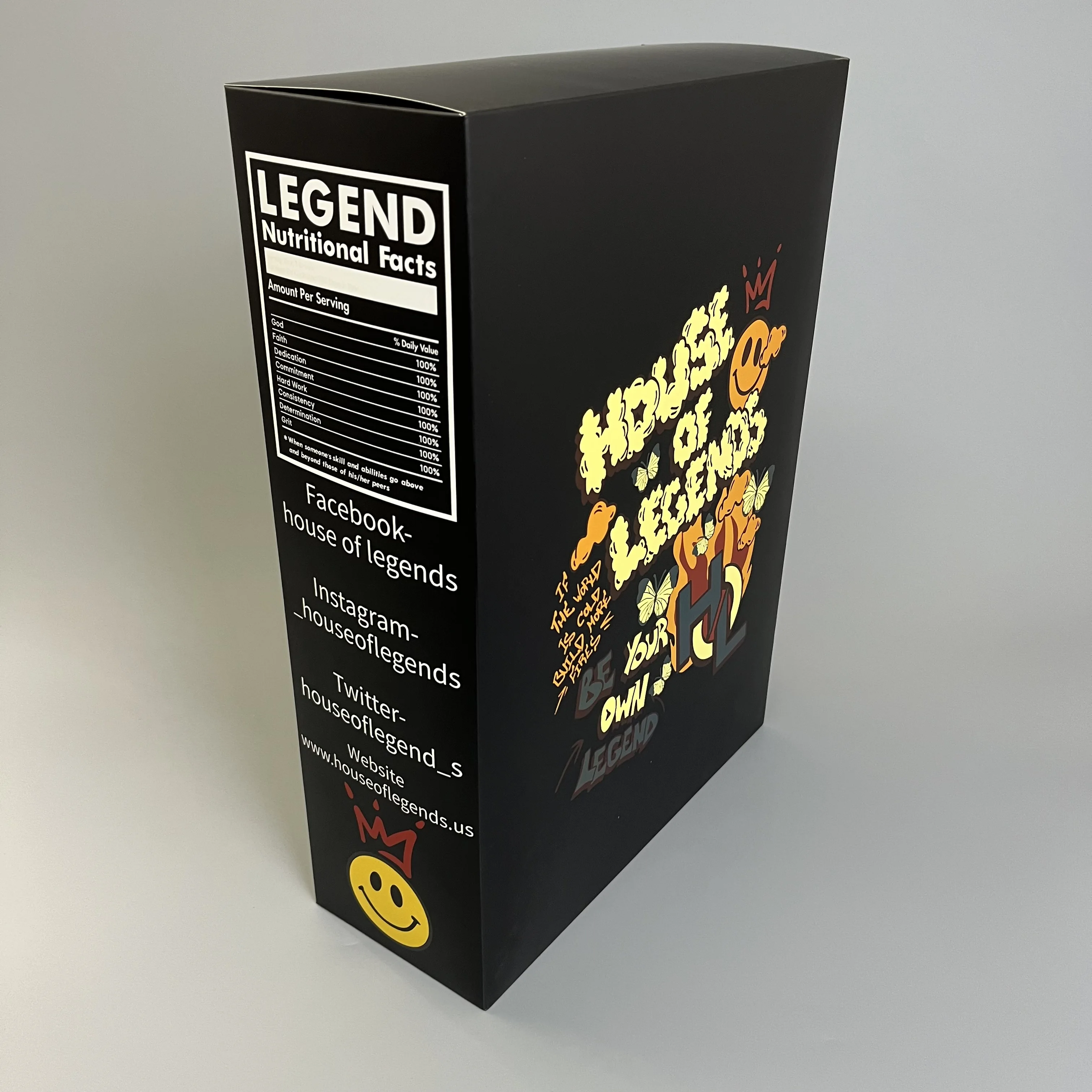 Custom Printing Foldable Clothing Hoodies Paper Cereal Box Package Cereal Box Packaging For Hoodies