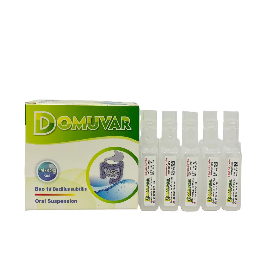 Hot Probiotics bacillus subtilis spores oral suspension for digestion and gut health Domuvar For diarrhea and digestive disorder