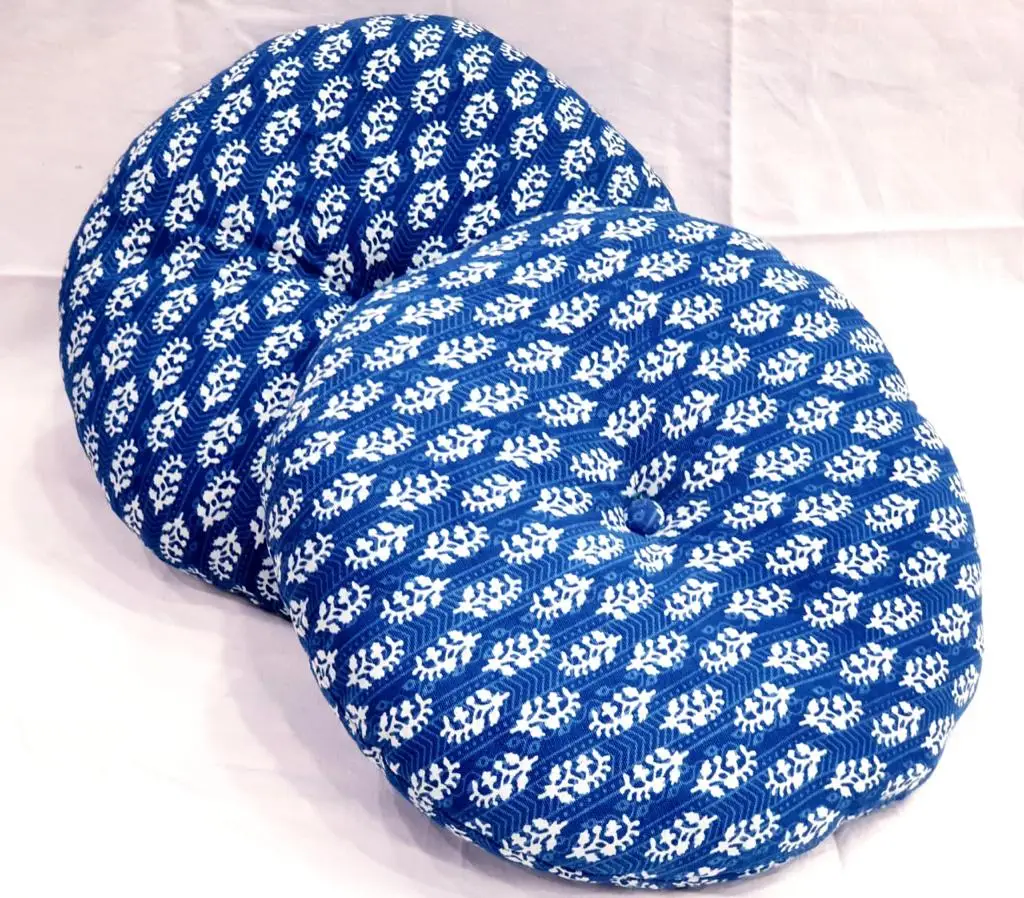 modern designer Ottoman Comfortable setting Pouf Ethnic Round Plouffe Floor Footstool Pouf