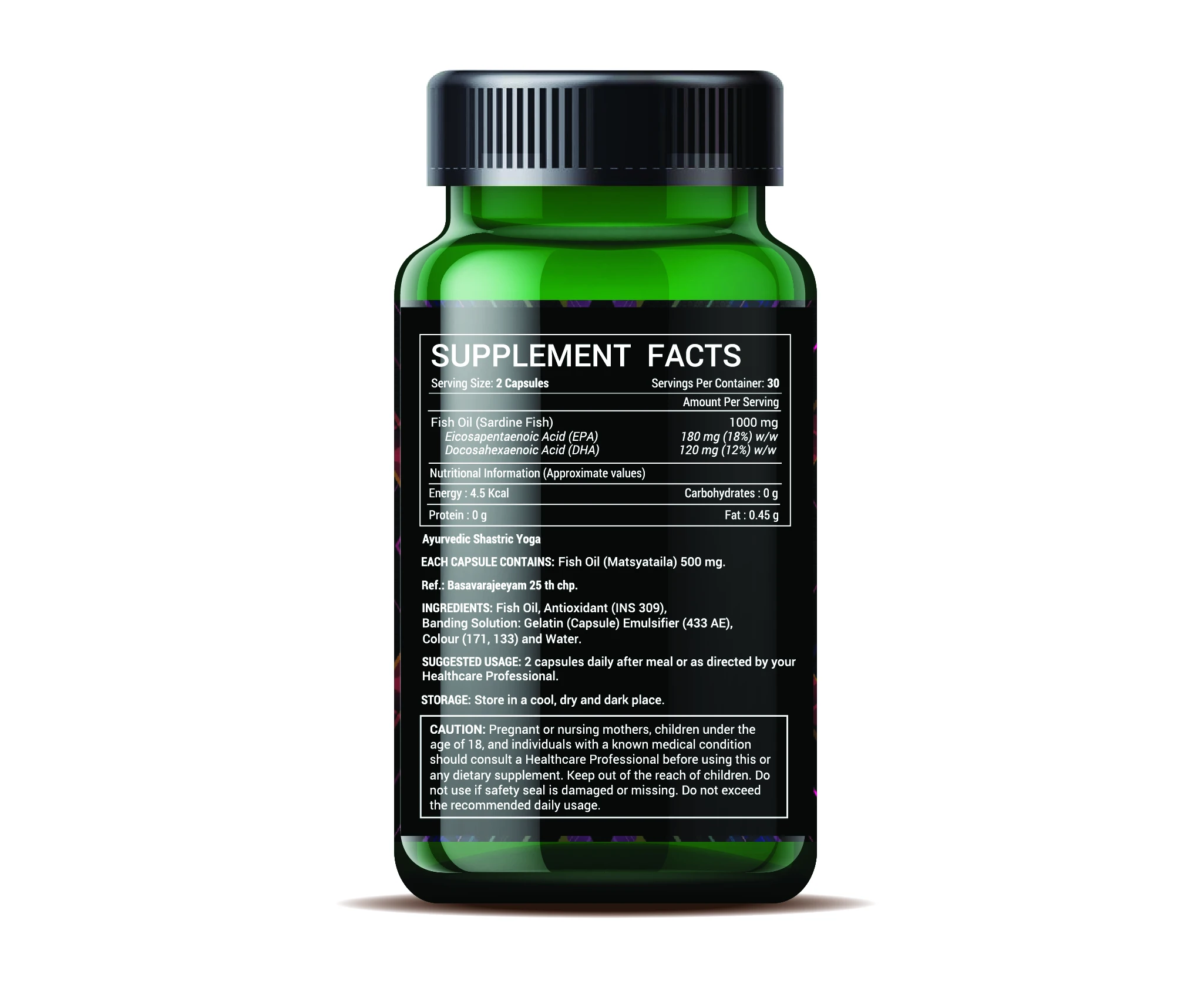 Fish Oil Omega 3 Fatty Acids Supplement, 500mg EPA, DHA Antioxidant Livestamin OEM Private label GMP ISO