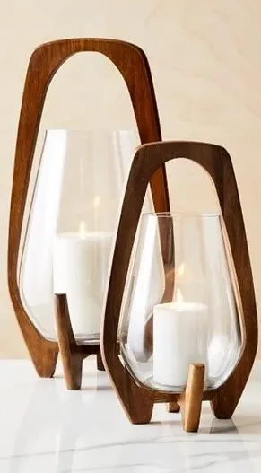 Reliable Manufacturer of Latest Design Top Quality HOME DECOR Table Top Hanging Mid Century Cafe Wood Lanterns for Home Hotel