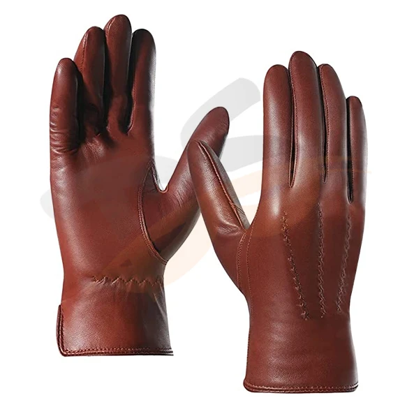 Mens Italian Sheepskin Leather Gloves Cashmere Lined