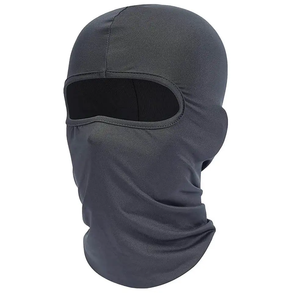 Wholesale Custom Printed Logo Spandex Designer Black Polyester One Hole Full Face Cover Winter Motorcycle Men Ski Balaclava Mask