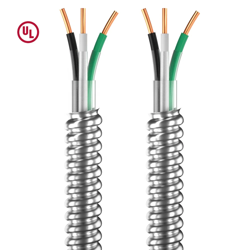 OEM 4AWG 8AWG 10AWG 12AWG 14AWG 16AWG Nylon Jacket THWN THHN Aluminum Interlocked Armored Stranded Metal Clad MC UL Cable