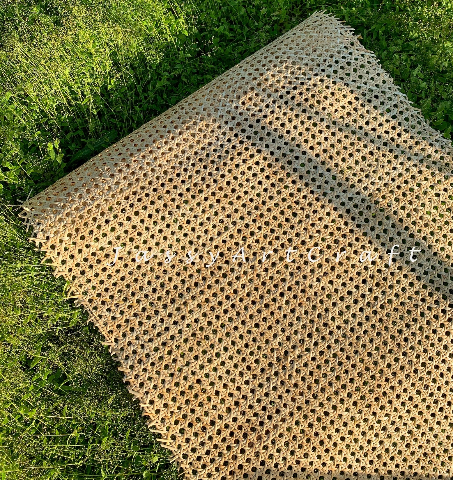 Width 18'/24'/36' Open Mesh Cane Webbing Roll 100% Vietnam rattan weaving / Natural Rattan Webbing Roll