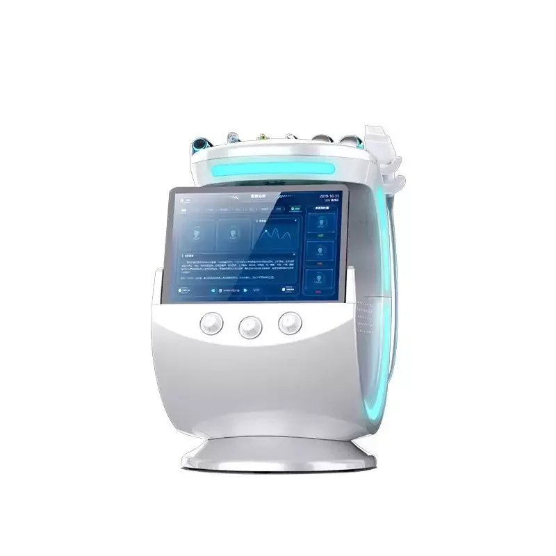 Portable oxygen therapy facial machine Smart Ice Blue  Dermabrasion Skin care Facial equipment skin analyzer machine LF-835