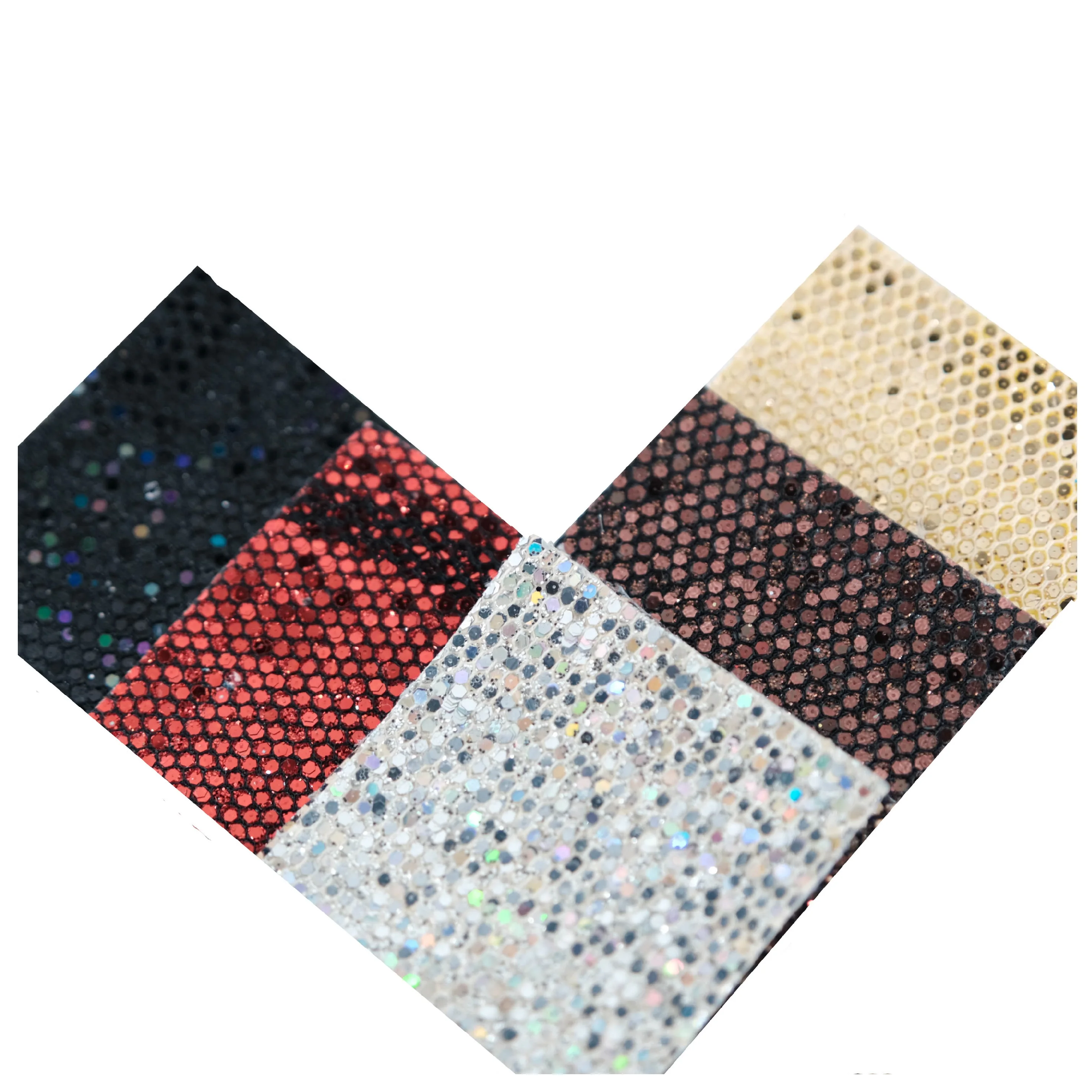 Best glitter print Pu faux leather material sheets