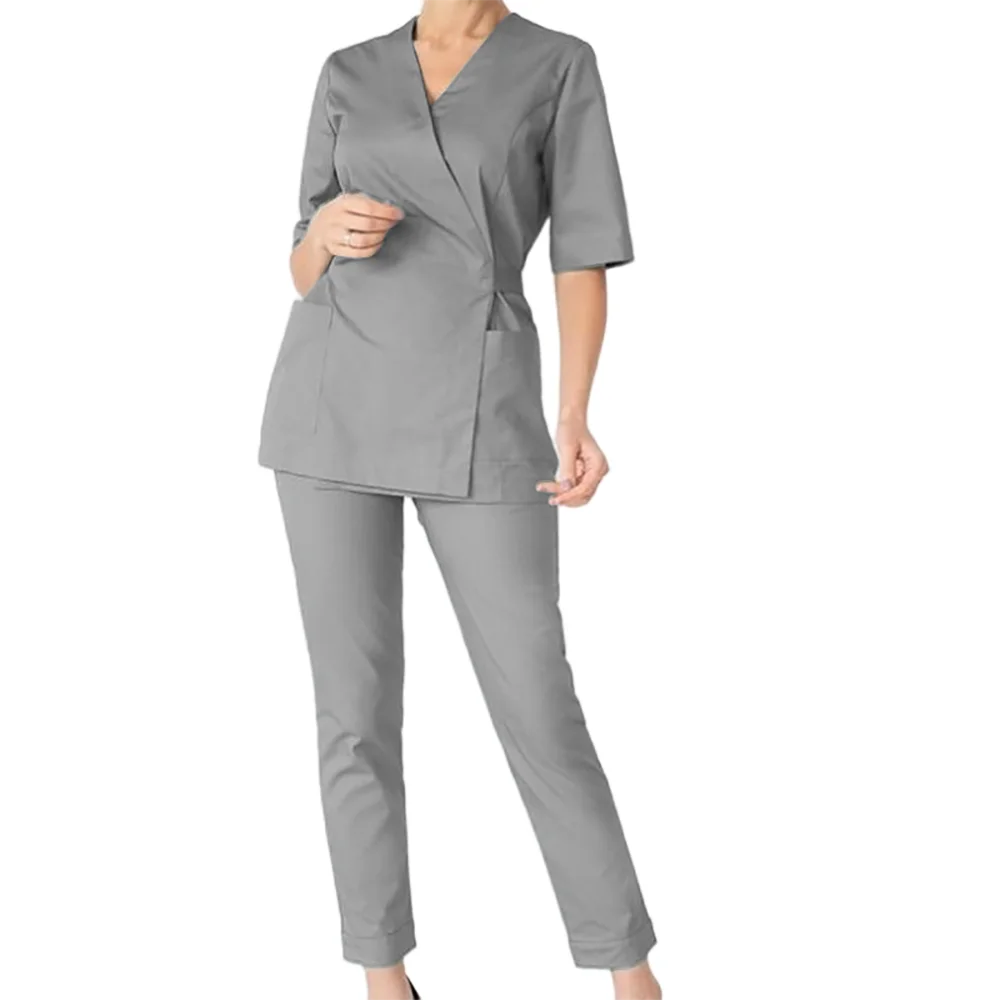 High Fashion Customized Fashionable Breathable Hospital Uniform Scrubs Suit Male Nurse Scrubs Medical Uniforms