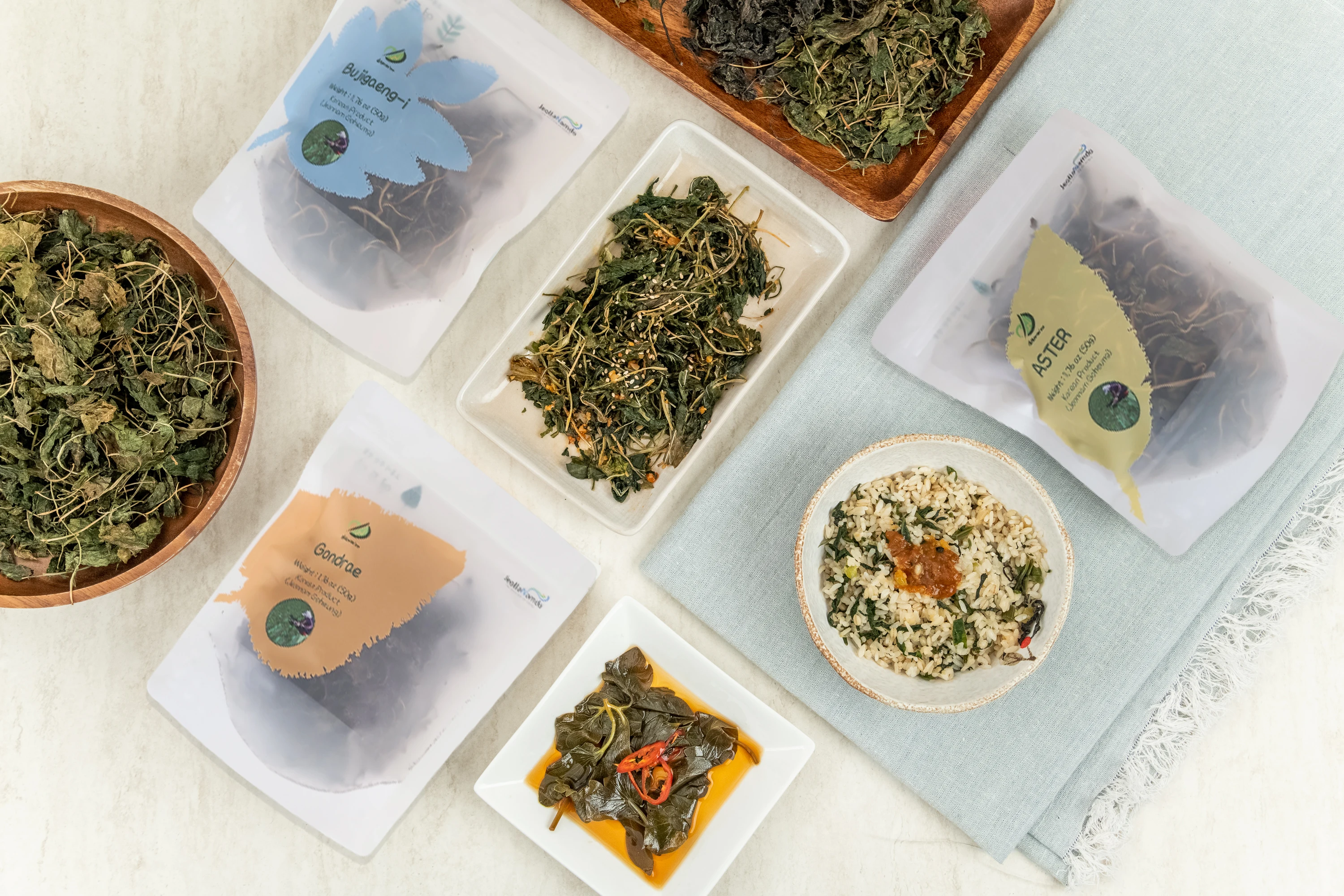 Korean Soft Aster Chwi Dried Greens Vegetable 50g deeper and Freshener Scent Herbs Can Make Pickles