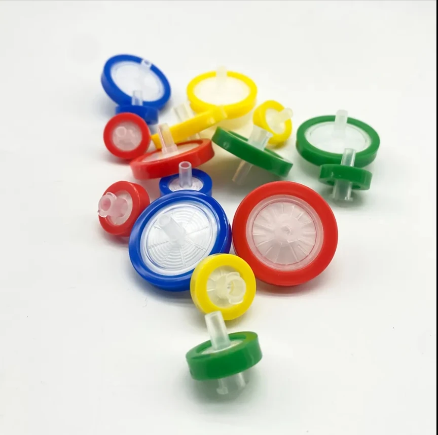Homay Laboratory Filter 13mm 0.22um Disposable Hydrophilic Hydrophobic Nylon Media Syringe Filter For Food And Beverage