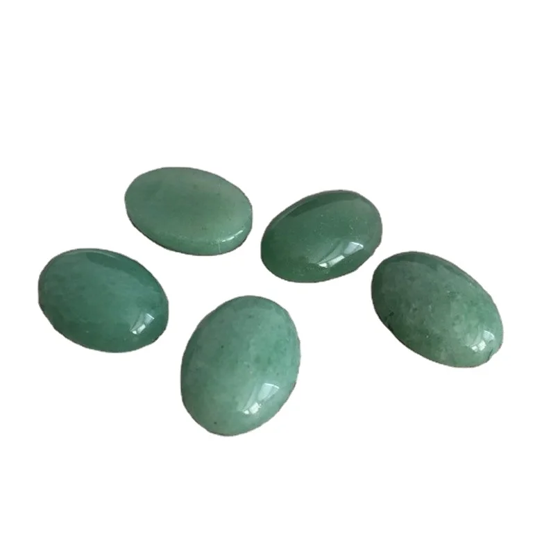 10x12mm Natural Green Aventurine Gemstone Oval Cabochon Gemstone Wholesale Price Natural AAA Top Quality Stone Aventurine Stone