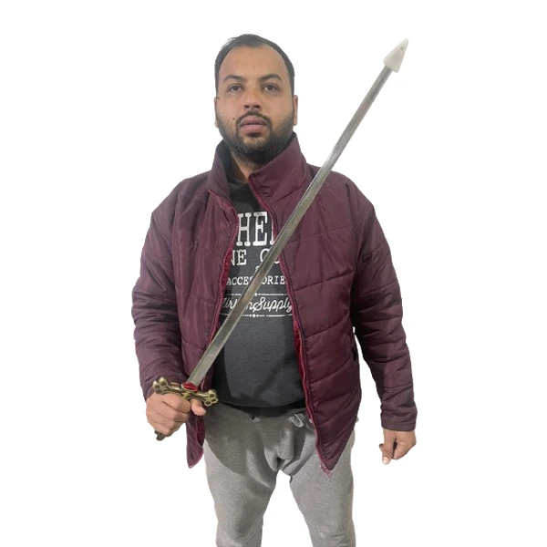 Fraternal Ceremonial Sword With Sheath MASONIC KNIGHT TEMPLAR SWORD BY WILKINSON SWORD WITH 28INS ENGRAVED STEEL