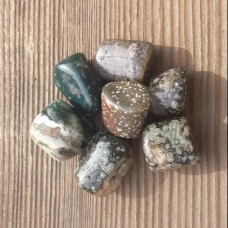 (1 kg ) OCEAN JASPER Tumbled Stones Medium Large Natural Tumble Stones