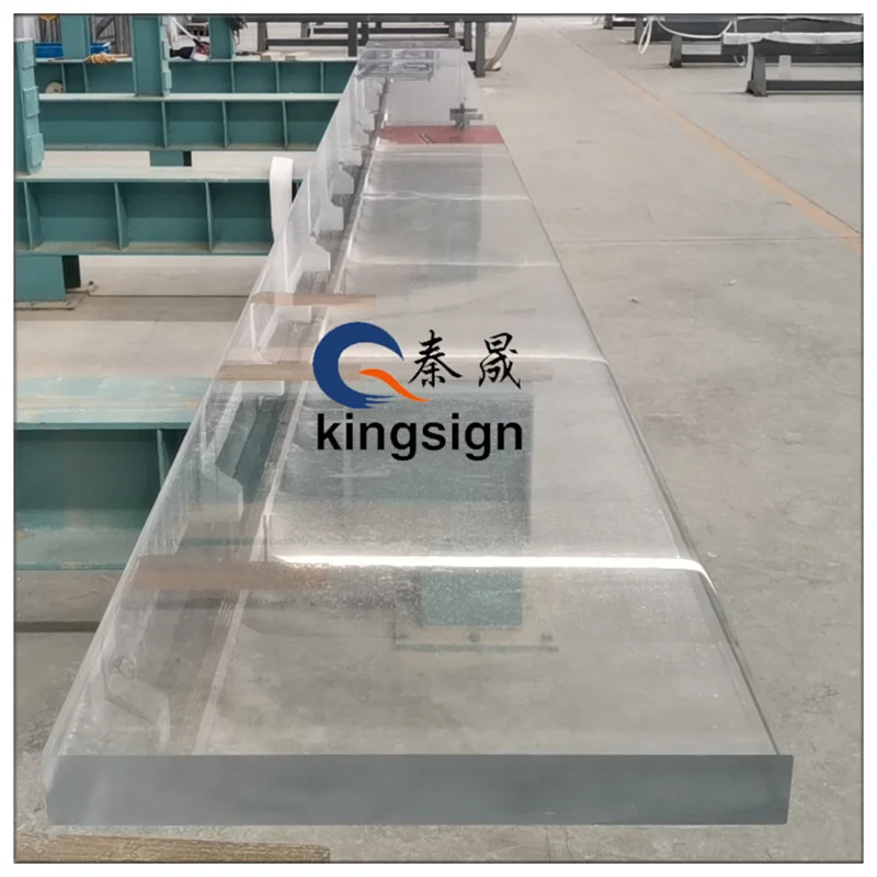 Kingsign competitive price & professional engineer service clear acrylic glass swimming pool plexiglass
