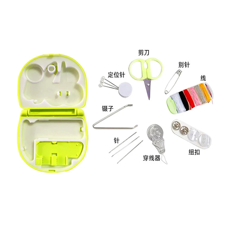 Portable Travel Sewing Kit DIY Needle and Thread Set With Sewing Accessories Mini Sewing Kit Compact Needle and Thread Set