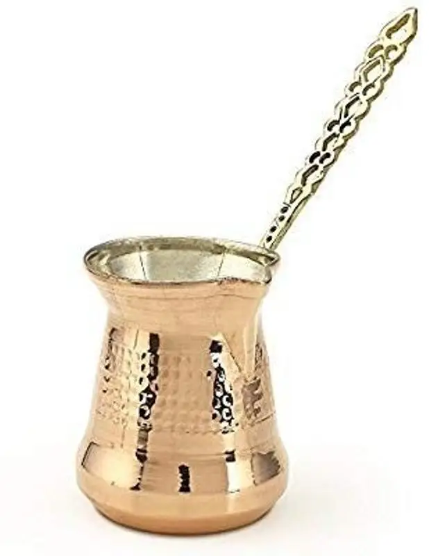 High Quality Antique Copper Turkish Coffee Pot Handmade Copper Kettle Long Handle Hot Sale Brass Arabic Coffee MakerTea Pot
