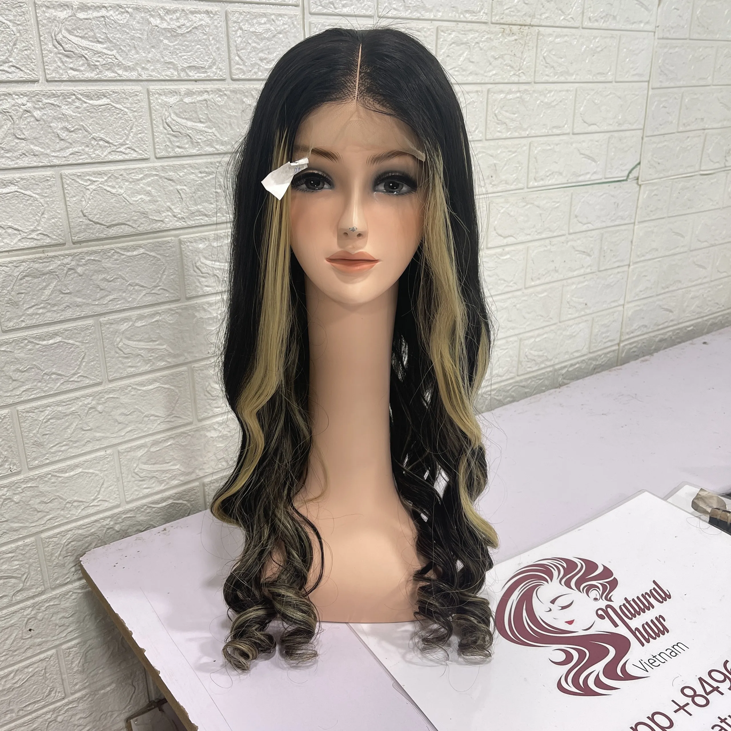 Vietnam High Quality Black straight human hair wigs Super Double drawn hair Best Seller