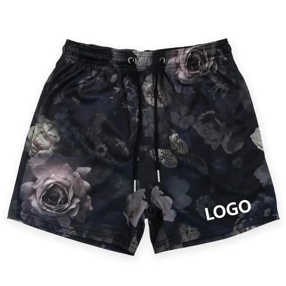 2024  Mesh Shorts Custom 5 6 Inch Inseam,Wholesale Sublimation Printed Double Layered Men Custom Mesh Shorts With Pockets