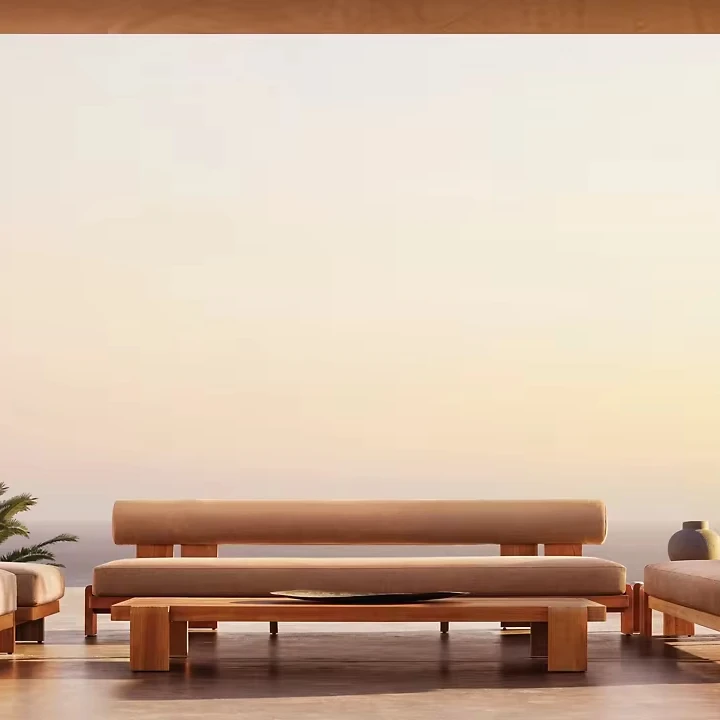 Teak Rectangular Coffee Table for Living Room Bedroom Restaurants Home Furniture Outdoor Furniture