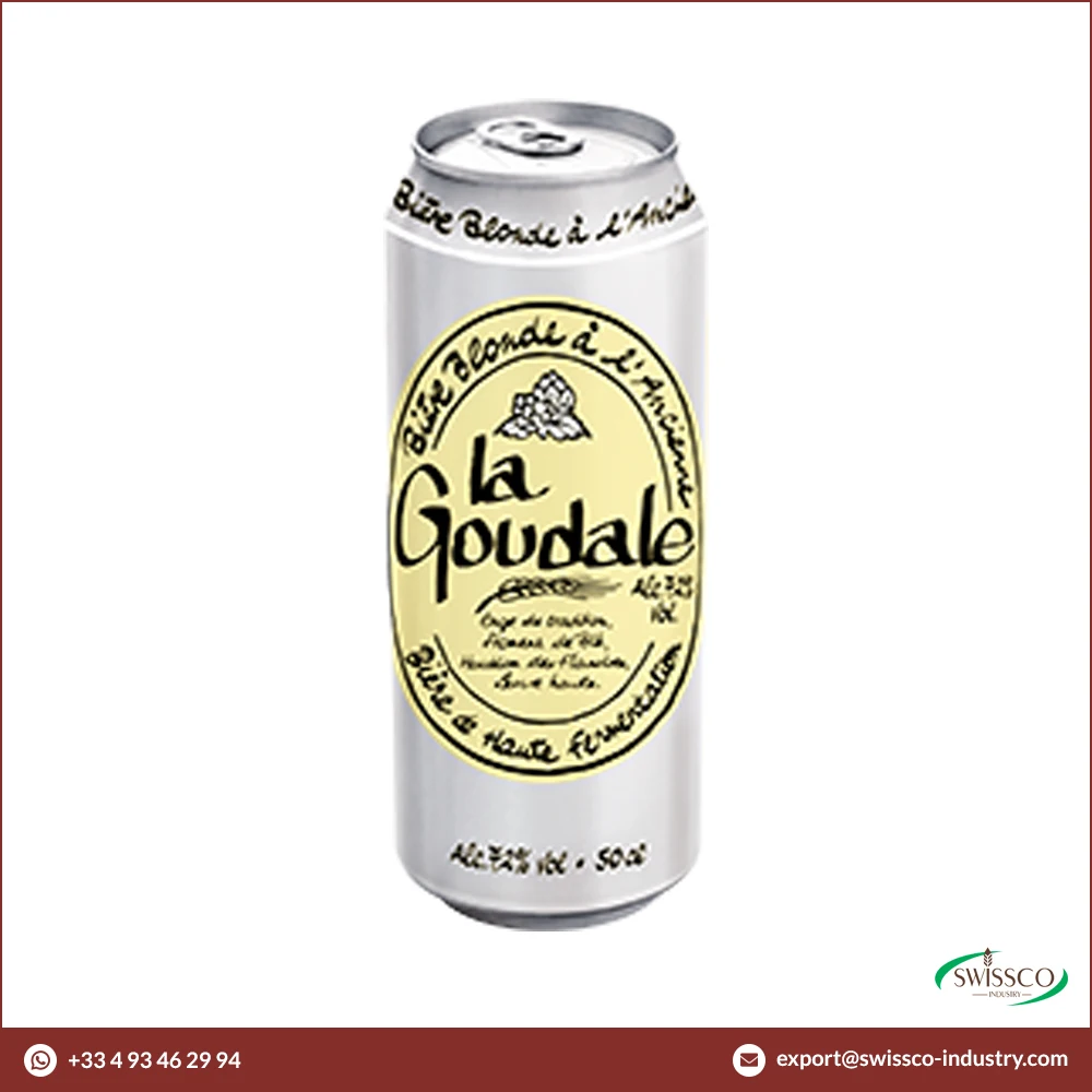 12 Months Shelf Life 7% Alcohol Content Light Color La Goudale IPA Blond Beer in Can of 50CL at Reasonable Price
