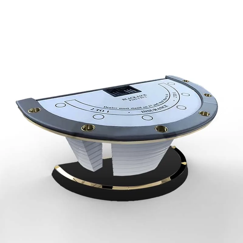 High Quality Luxury BlackJack Table Custom Made Casino Black Jack Table For Entertainment