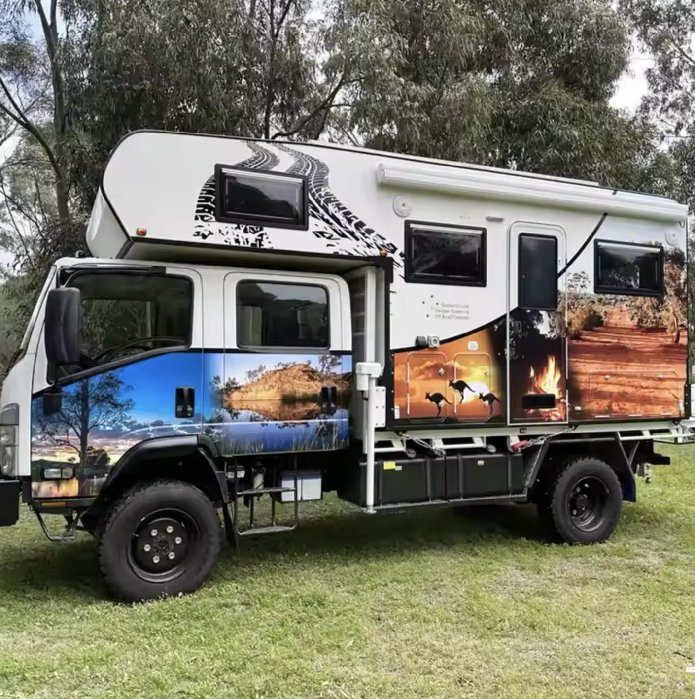 Wholesales Quality 2024 Austral Motor Home Camper Slide-On Mounted On The Isuzu Dual Cab Pod for sale to Australia,Saudi Arabia