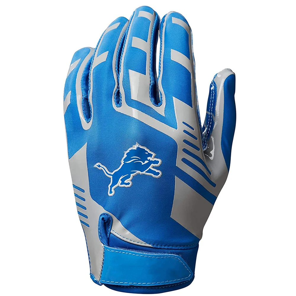 Custom Printed Silicone Anti-slip Palm American Football Outdoor Sports Gloves