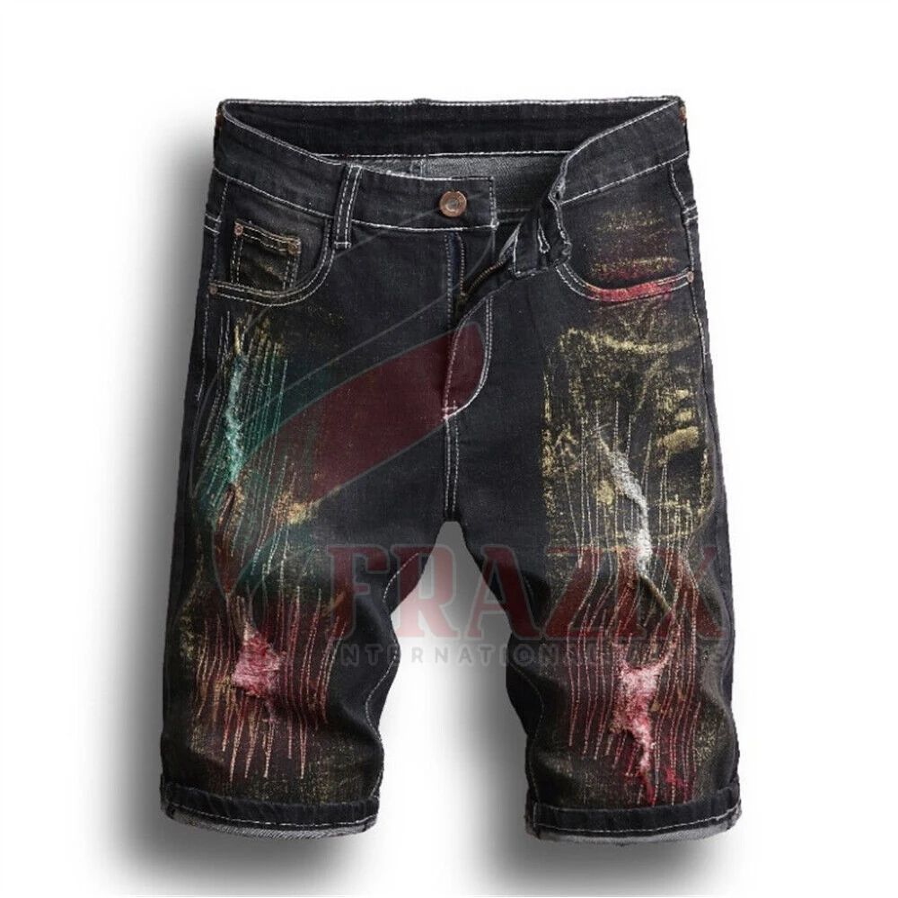 Hot Sale Trending Denim Short Summer Jeans Men Slim Tight Short Pants Jeans Trousers Jeans Shorts