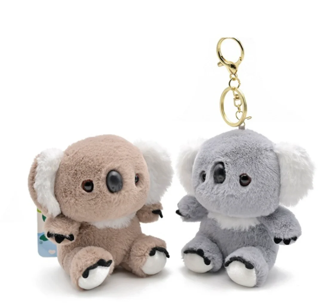 NEW Stuffed Toys Koala Keychains Plush Keyring Stuffed Animal Pendant Doll Key Bag Pendant Charms Hanging Ornament