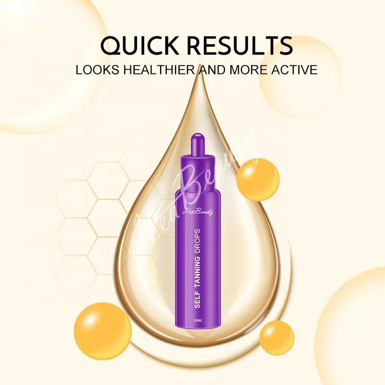 HEABEAUTY Moisturizer Combine Tanning Drops Peptide Tanning Oil Sun Vegan Self Tan Oil