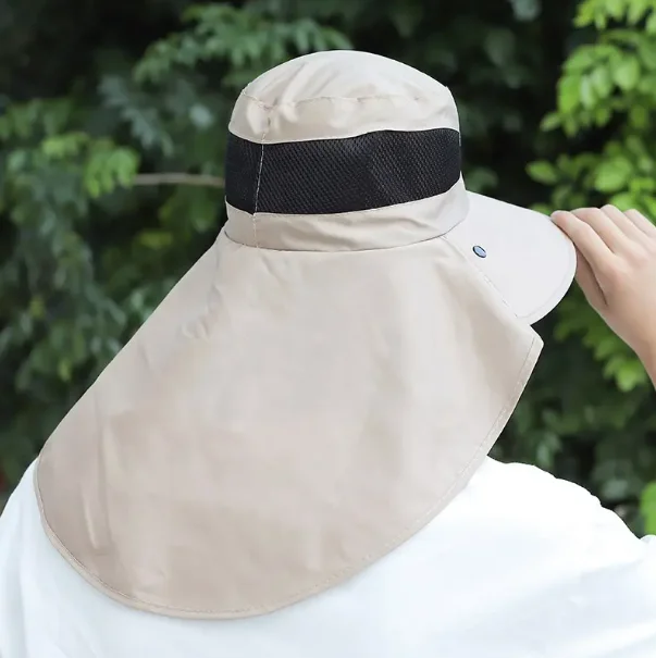 Unisex Polyester/Cotton Bucket Hat for Fishing Hiking Mesh Sun Protection Cap for Adults AI-BH-24-101 for Summer Outdoor Use