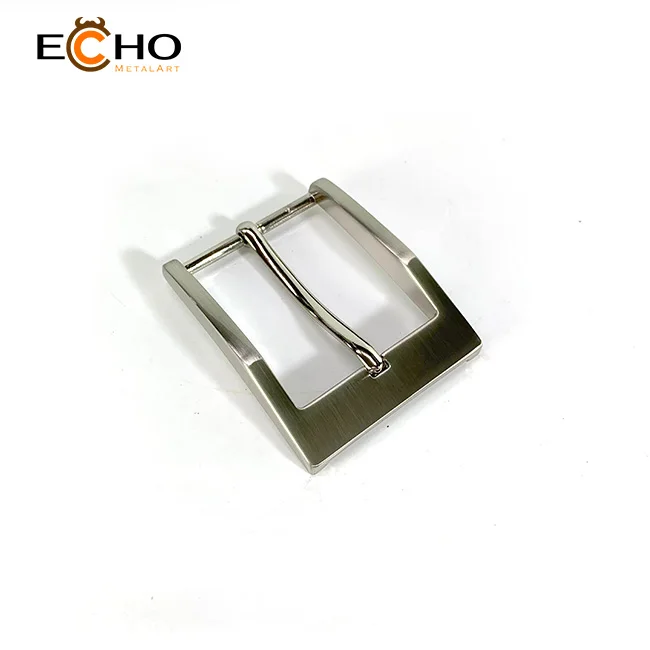 Classical 35mm pin buckle with nickel finish for office