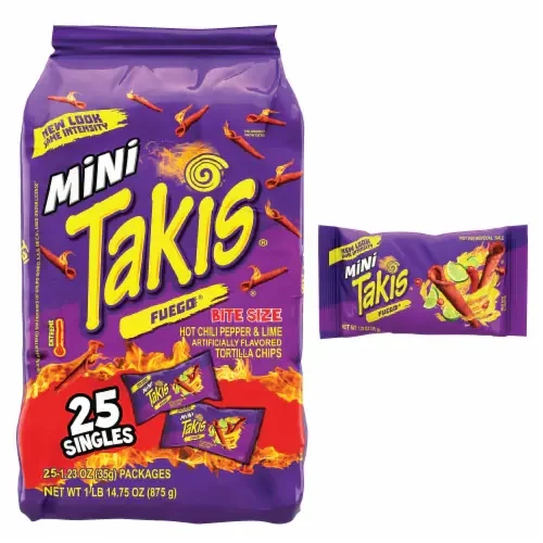 Takis пряный острый мексиканский свернутый 1 унция (28 г) мешков