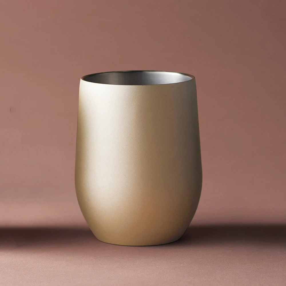 Vacuum stainless steel thermo tumbler 390ml(Champagne Gold)