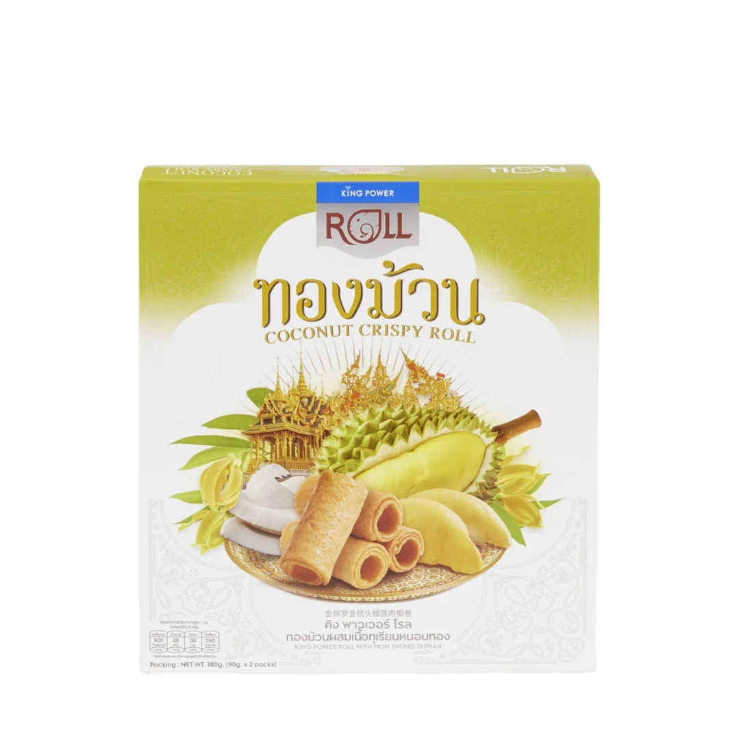KING POWER ROLL с моном стрингами, дуриан-Тайский Снэк для всех, чтобы насладиться вкусным вкусом из Таиланда