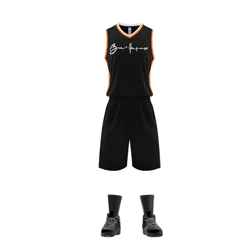 Custom your team logo Basket Ball Uniform men women boys basketball training jersey set