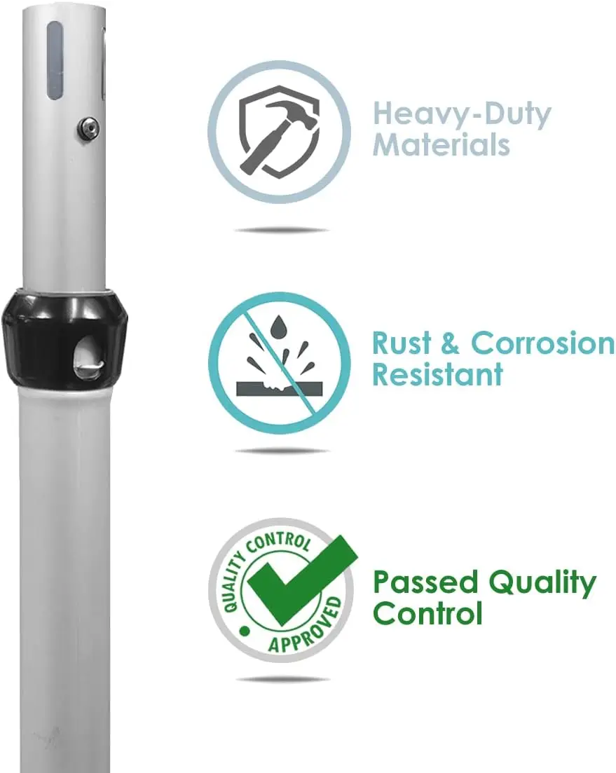 Pipe and Drape Adjustable Uprights (Poles) for Drape Systems for Backdrops