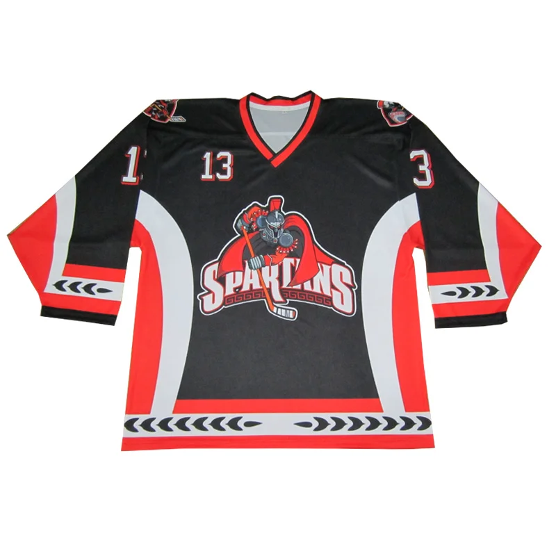 Ice Hockey Shirts Custom Hockey Jersey Golden Sublimation Embroidery Unisex OEM Customized Anti Technics Logo Style Time Knights